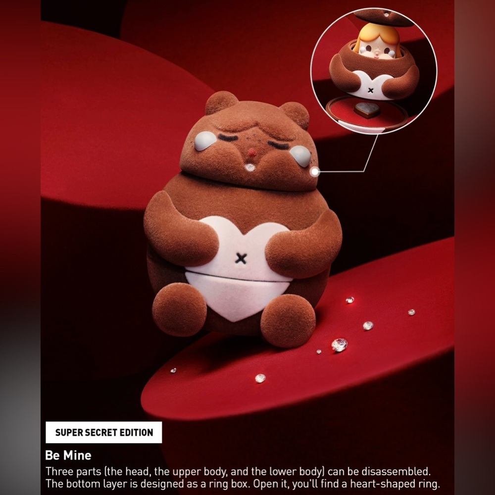 Pop Mart Crybaby Crying For Love Figure - Be Mine (SUPER SECRET)